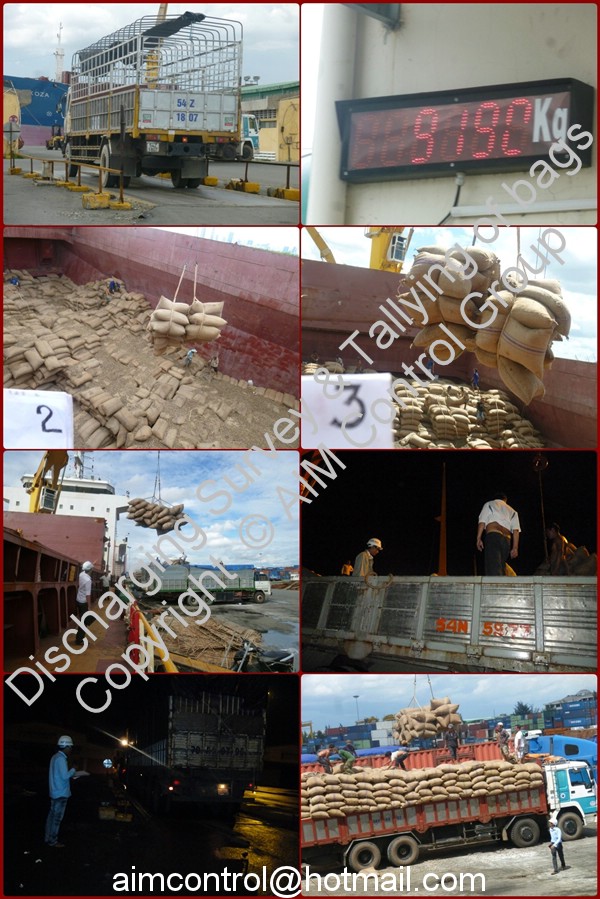 Giam dinh xep do hang hoa nong san trong container - Cong ty CP Giam Dinh Viet Nhan AIM Control