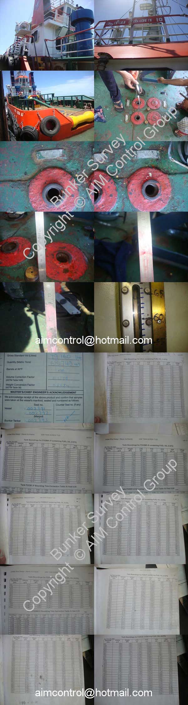 A_Oils_bunker_survey_to_certify_a_quantities_of_oils_Bunkering_services_for_ship_vessel_AIM_Control