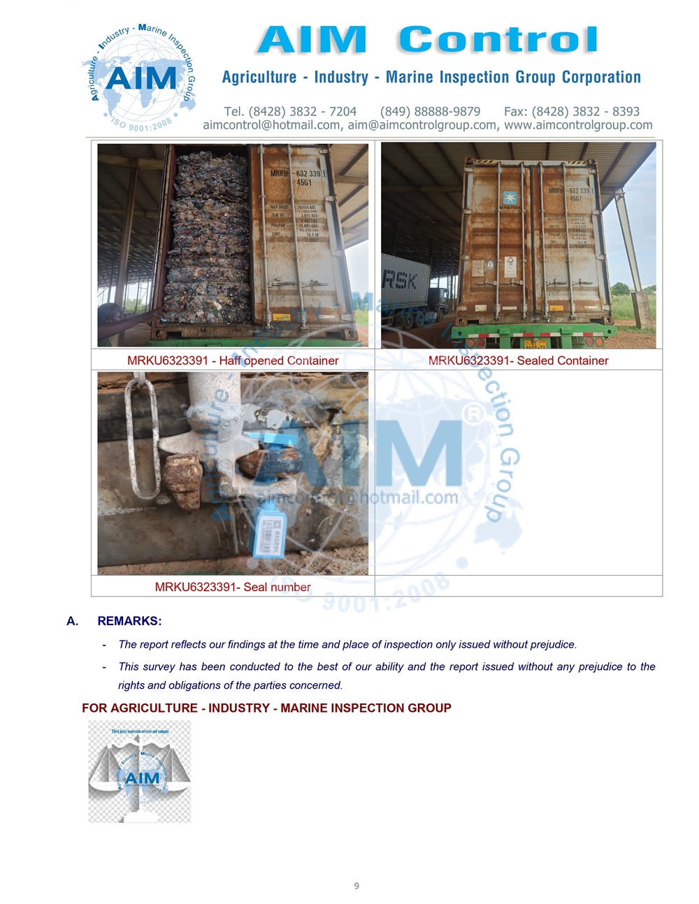 Plastic_Scrap_inspection_and_Container_Loading_Supervision_Report____02_Containers_of_PET_Bottles___AIMGroup_page_0009