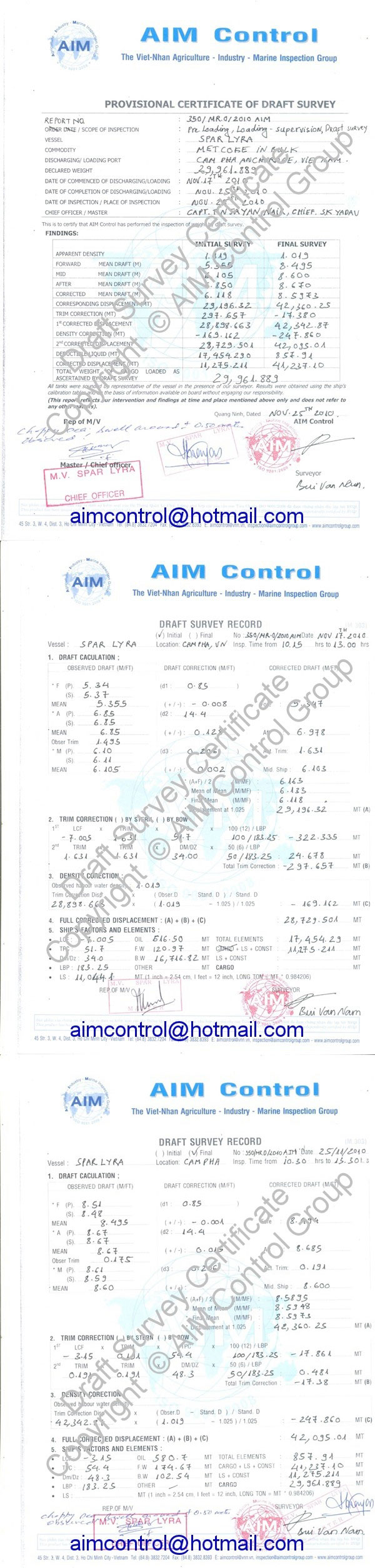 Draft_Survey_Certificate_of_Cargo_Weight_in_Bulk