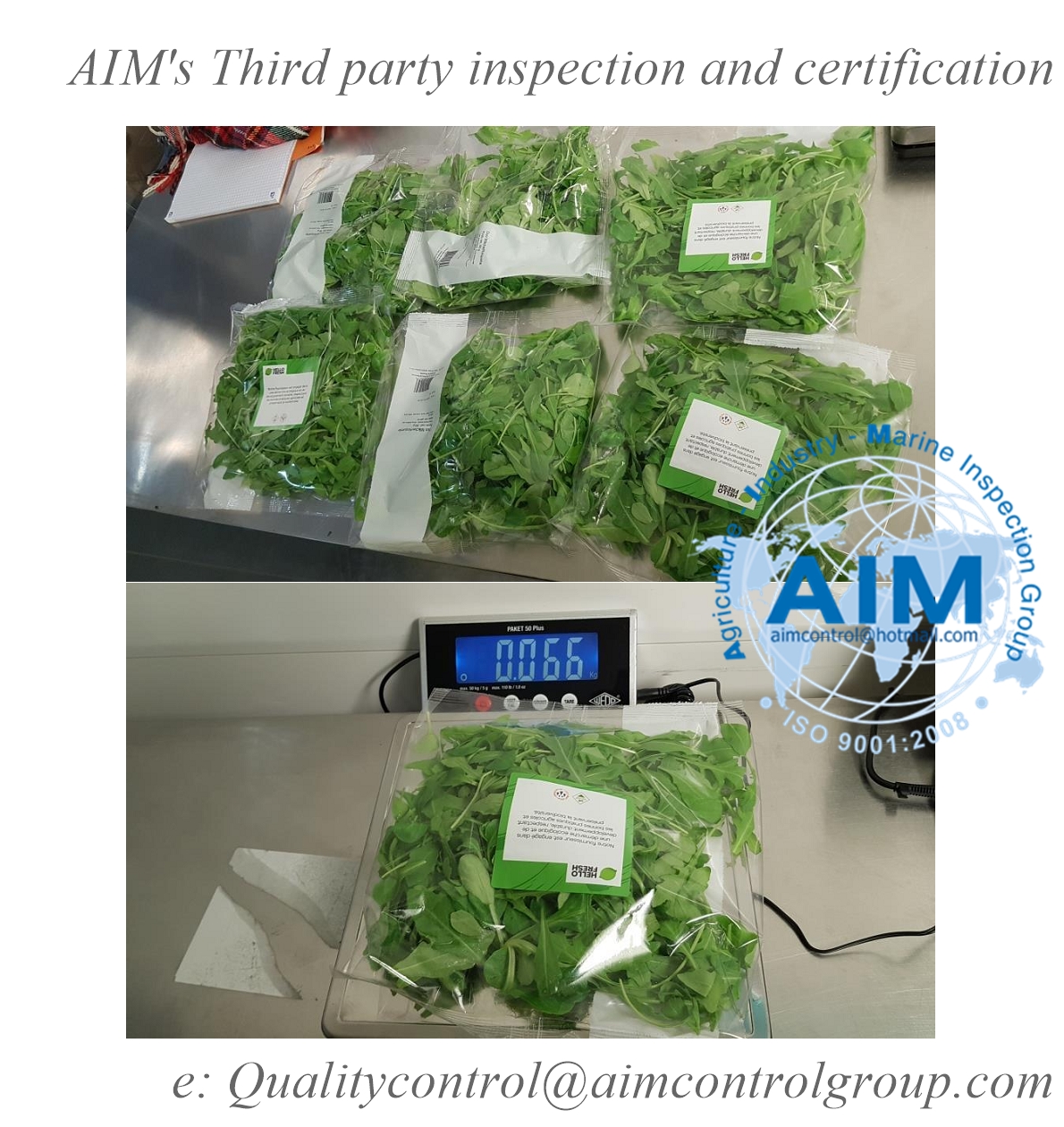 vegetable_quality_inspection_certification_on_quality_and_weight